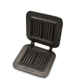 WAS Germany - Backplatte Kant Waffel Für Backsystem I & II, 15,3 X 8 X 1,9 Cm, Gusseisen (345012153)