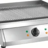 Cookmax Elektro-Grillplatte Gerillt 2 Heizzonen