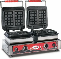 GMG - Waffeleisen Bruxelles - 3x (23 X 3 X 2,4cm) - Wechselbare Backplatte & Einfache Montage - 50° Bis 300°C - Leichte Reinigung -Schneider-Shop 390e63a2 fd89 4a7b add1 738227d1250b 8