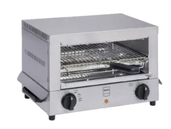 METRO Professional Salamander GTO 1001, Edelstahl, 45 X 25 X 30.5 Cm, Toaster-Ofen, Timer 15 Min., 2400 W, Silber