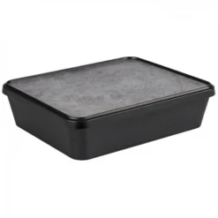 APS Set -SERVING BOX-, 30 X 25 Cm, H: 8 Cm, Melamin, Schwarz, Betonoptik