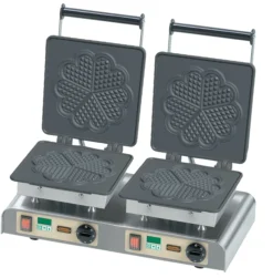 WAS Germany - Herzwaffel Waffeleisen, 2 Platten, 61 X 34 X 25 Cm, Edelstahl/Gusseisen (345502002)